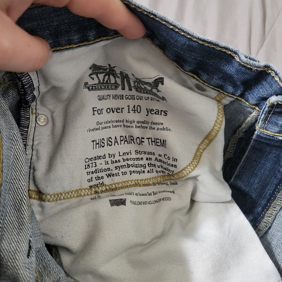 Levi's 559 Jeans 38x30 Men's Regular Fit Straight Leg Red Tab Distressed Pockets - Picture 9 of 9